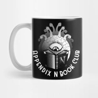 Appendix N Book Club B&W Mug